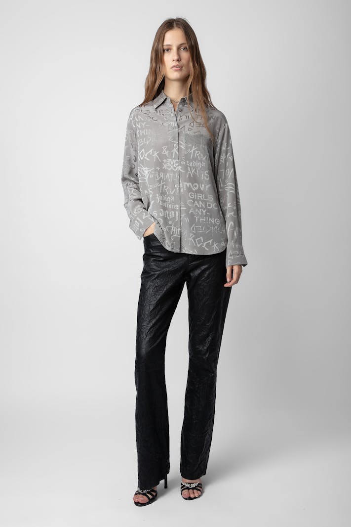 Morning Jacquard Silk Shirt