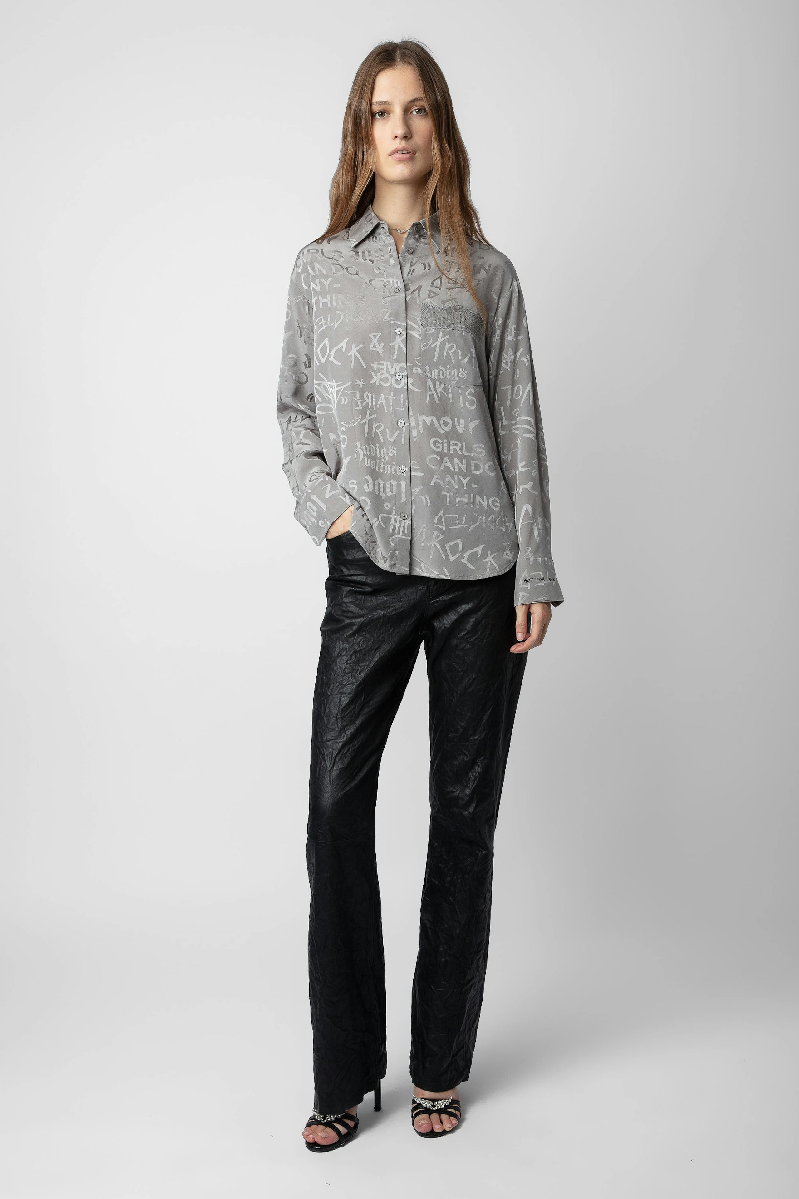 Morning Jacquard Silk Shirt 1