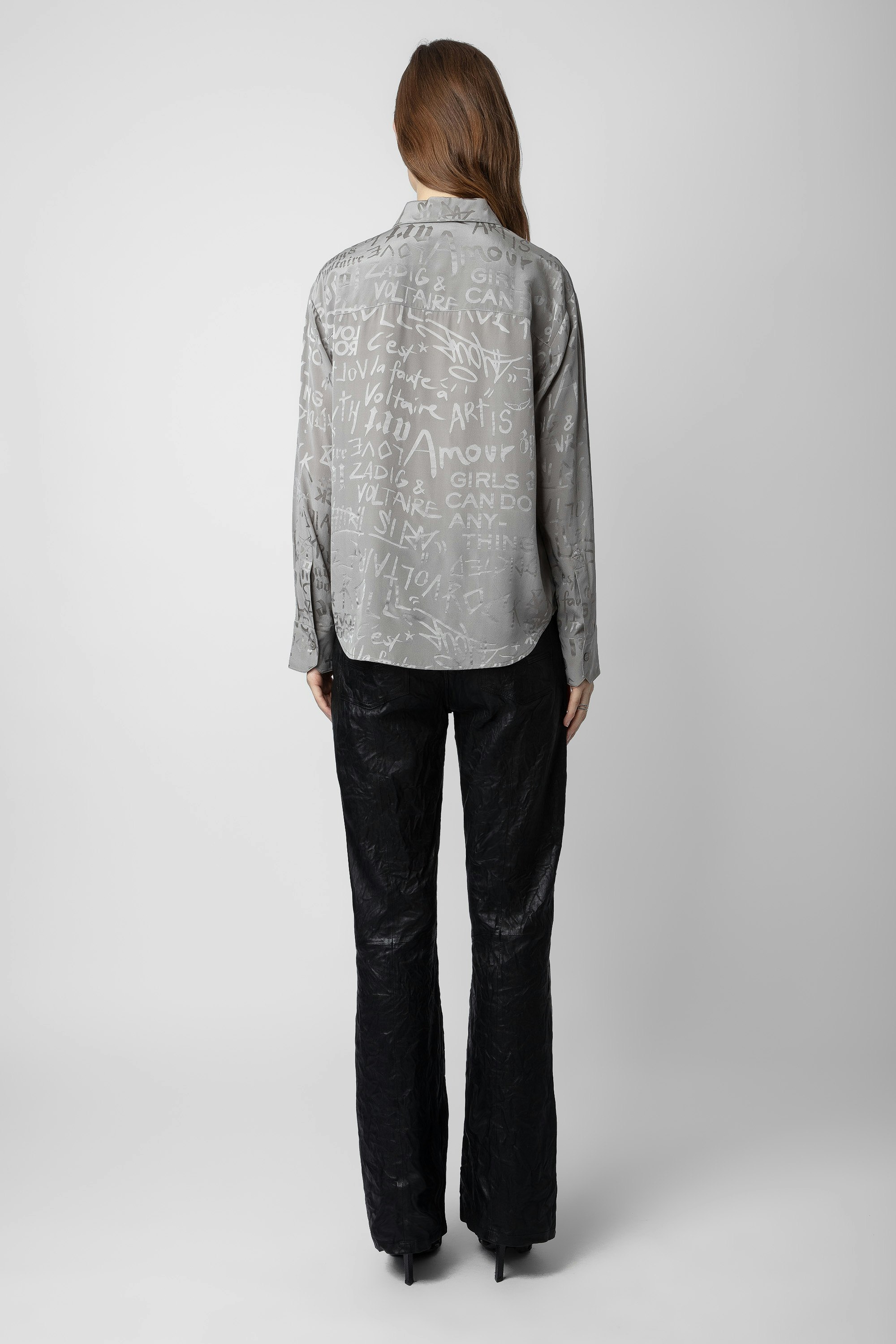 Morning Jacquard Silk Shirt