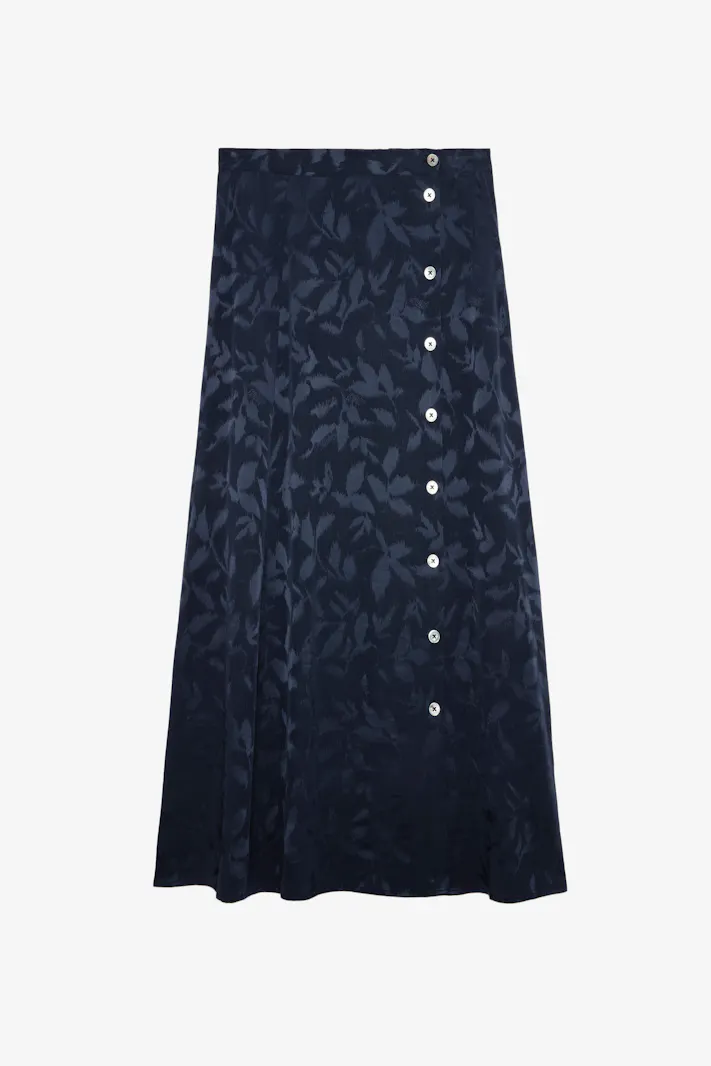 June Silk Jacquard Skirt