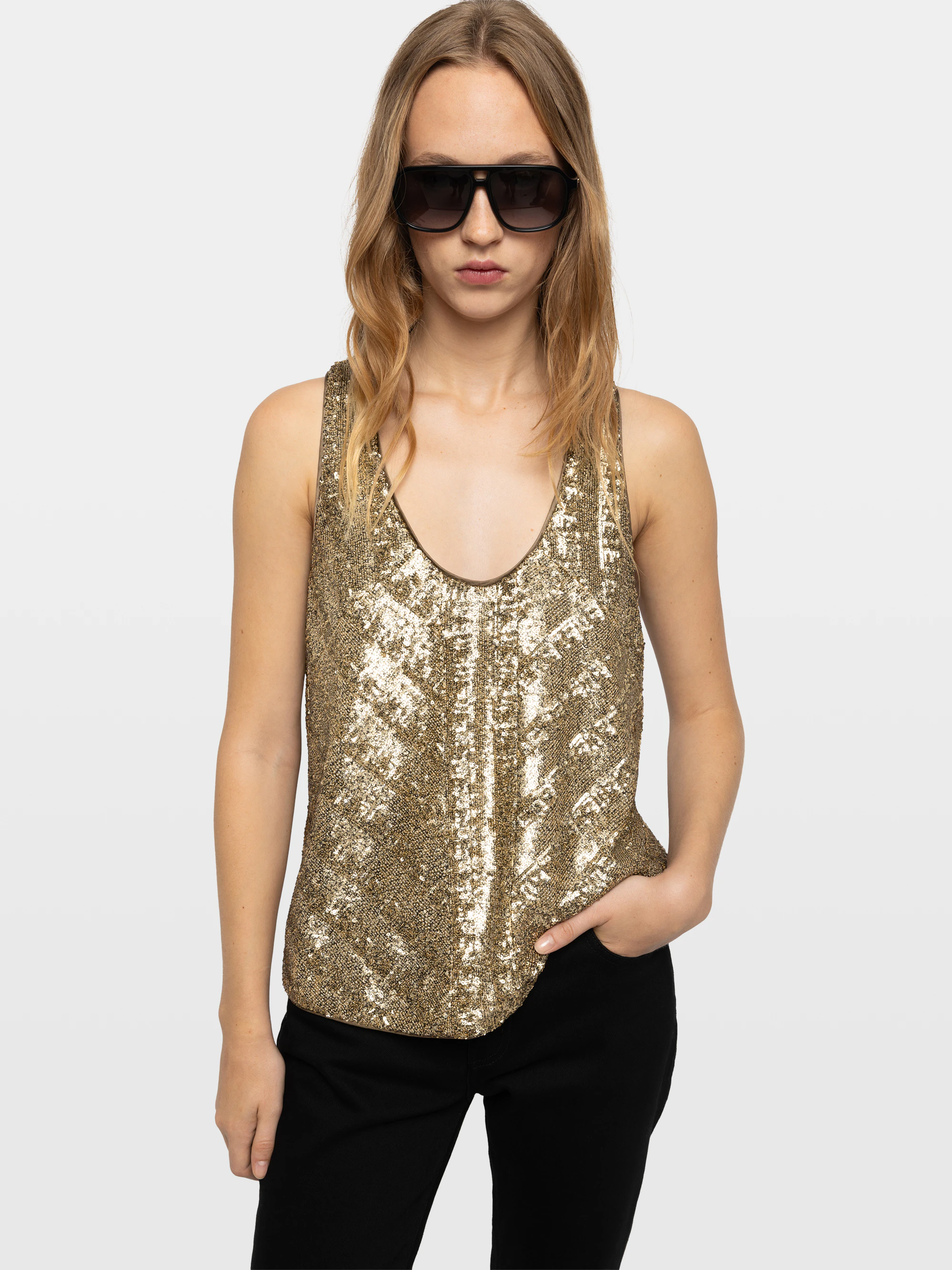 Tarys Sequin Top