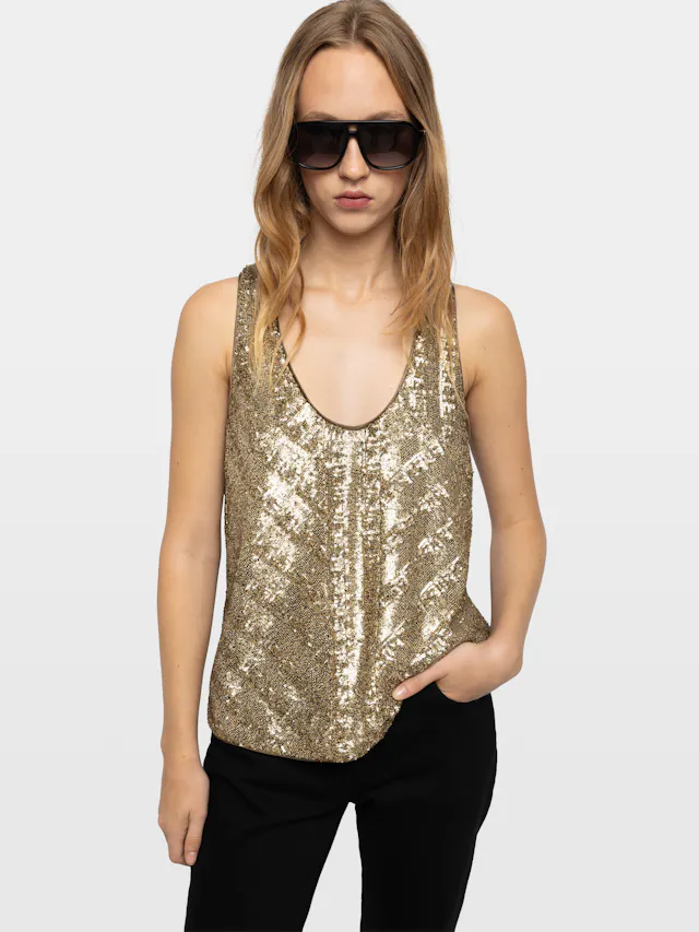 Tarys Sequin Top