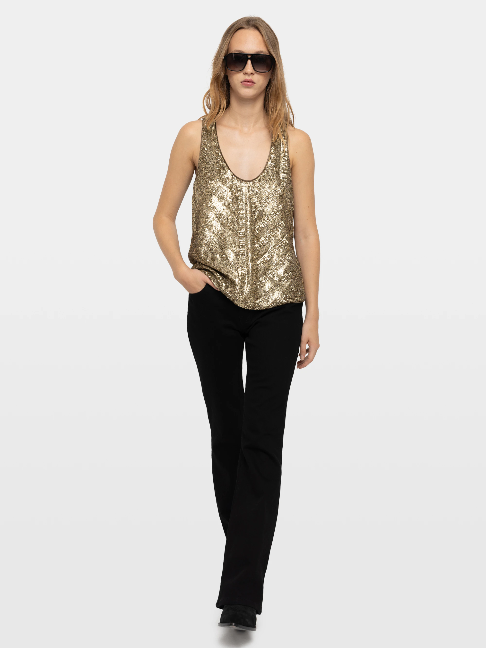 Tarys Sequin Top