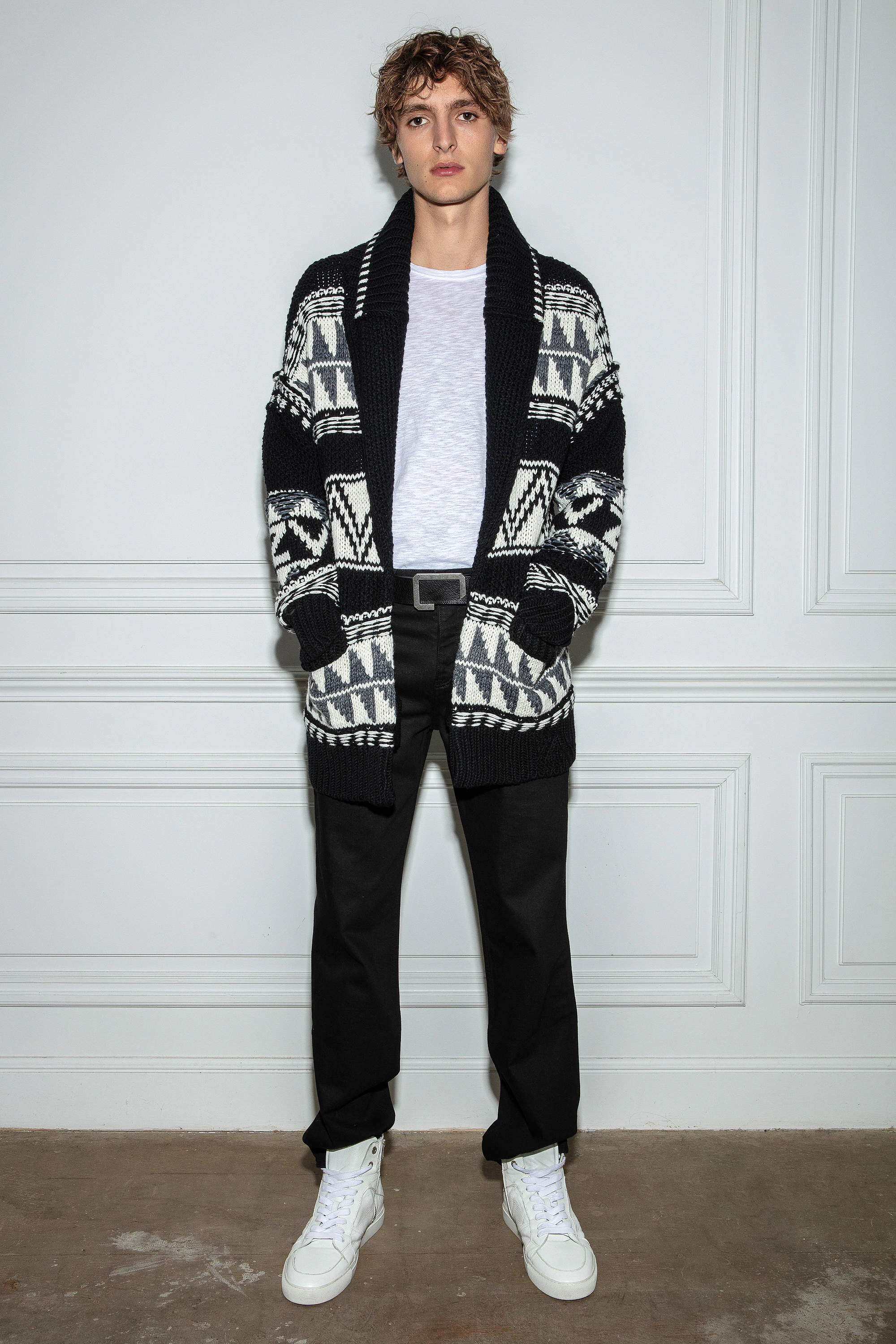 Erra Skull Cardigan cardigan black men | Zadig&Voltaire